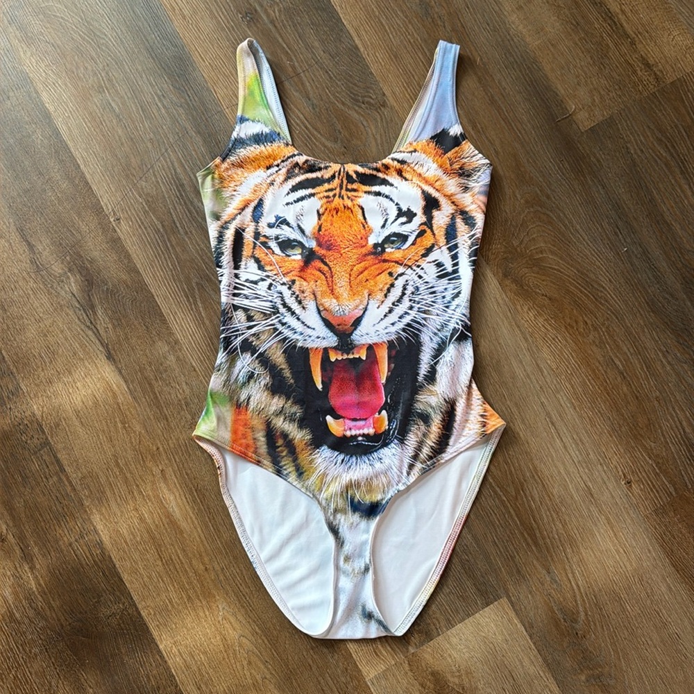 Black milk clothing, tiger swimsuit, size small